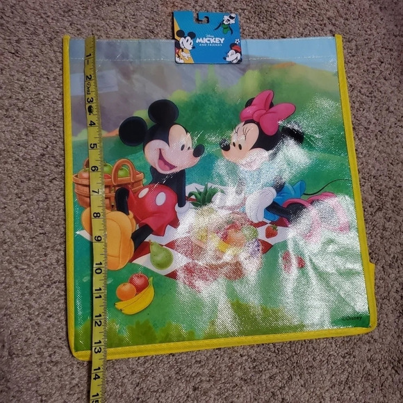 Legacy Disney Mickey Mouse and Friends Reusable Tote Shopping Bag Picnic - Picture 5 of 6